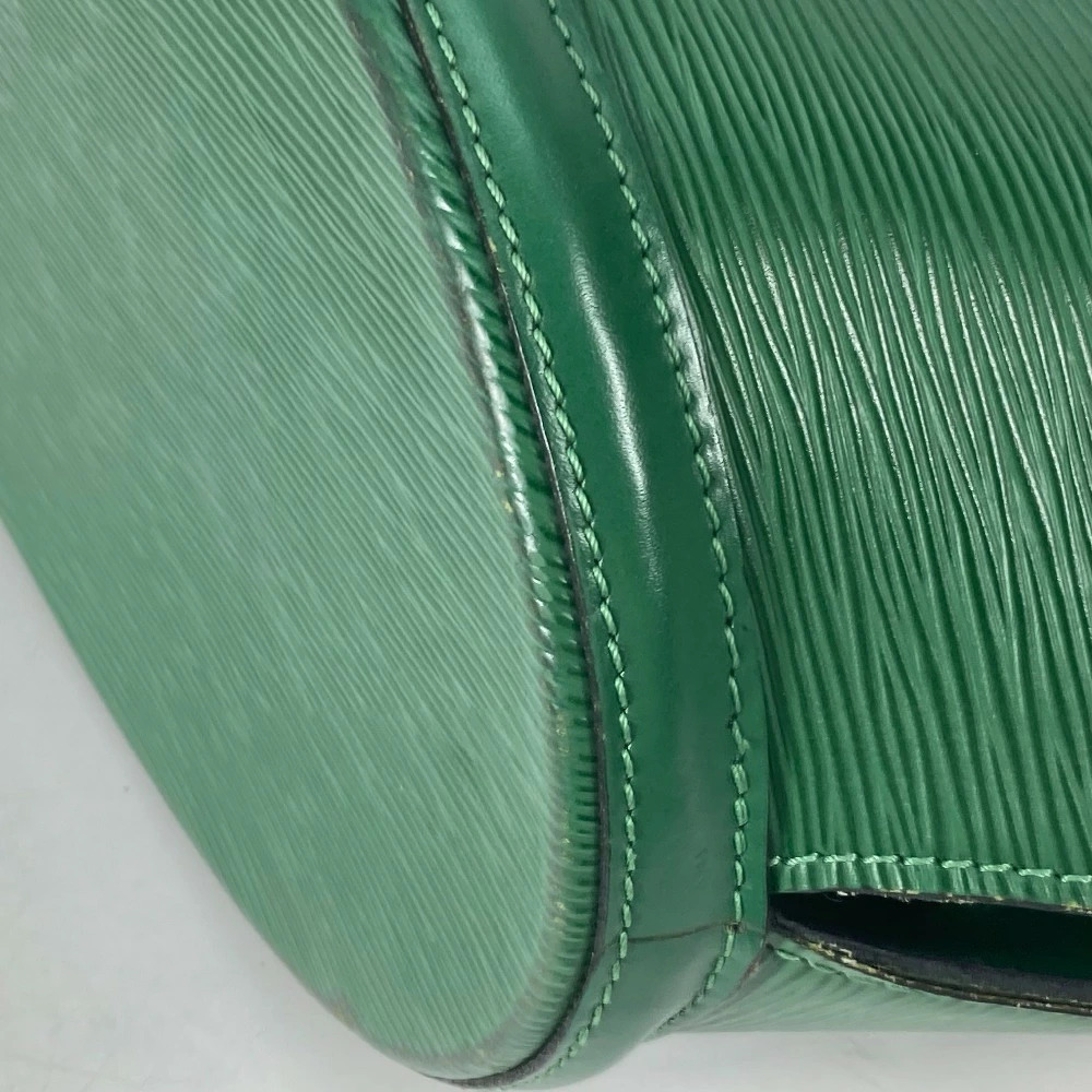 Louis Vuitton Bag Shopping Epi Jacques Saint Handbag Green Borneo Tote Shoulder - Picture 10 of 15